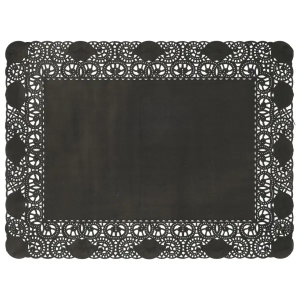 Duni Deko-Spitzenpapier 30 x 40 cm schwarz 1 Karton = 4 x 250 Stück