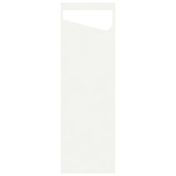 Duni SACCHETTO Slim Dunisoft Serviettentasche 230 x 70 mm, weiss / Dunisoft-Serviette weiss 1 Karton = 4 x 60 Stück