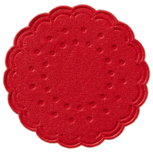 Duni Zelltuch Untersetzer 8-lagig, Ø 7,5 cm, rot 1 Karton = 12 x 250 Stück