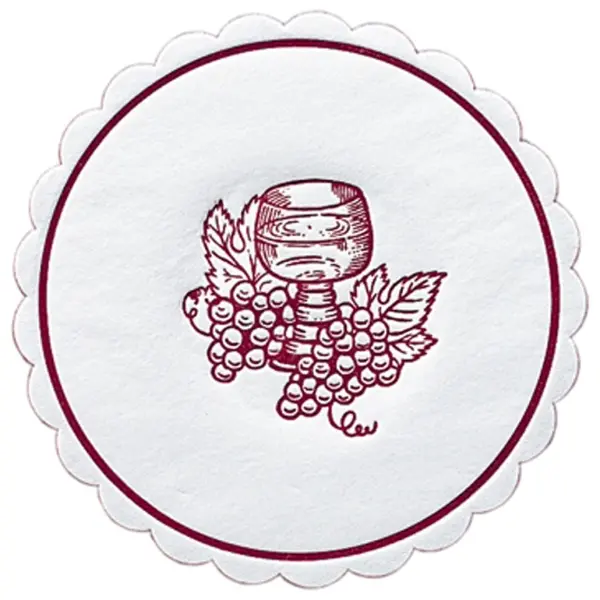 Duni Weinglasuntersetzer bordeaux 8-lagig, Ø 10 cm 1 Karton = 12 x 250 Stück