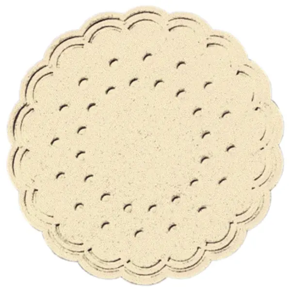 Duni Zelltuch Untersetzer 8-lagig, Ø 7,5 cm, cream 1 Karton = 12 x 250 Stück