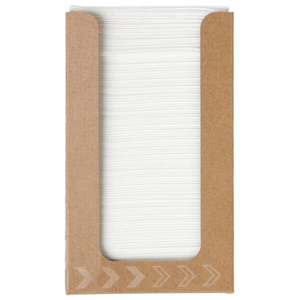 Duni Servietten-Box D-Soft, mit 100 Servietten 20 x 20 cm, weiß 1 Karton = 12 x 100 Stück