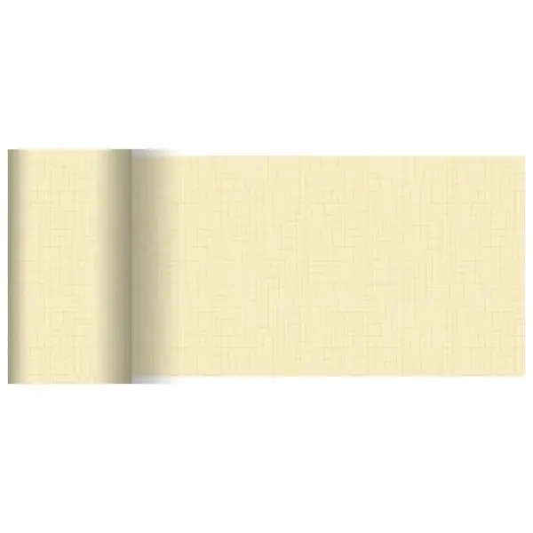 Duni Dunicel Tischläufer 15 cm x 20 m, Linnea cream 1 Karton = 6 Stück