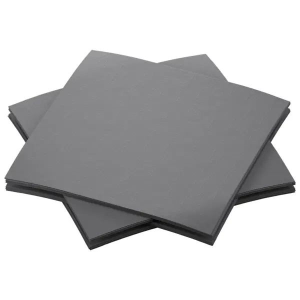 Duni Dunisoft-Servietten 20 x 20 cm, granite grey 1 Karton = 16 x 180 Stück