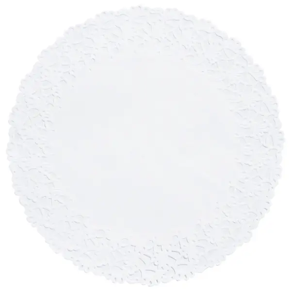 Duni Deko-Spitzenpapier rund 25 cm weiss 1 Karton = 8 x 250 Stück