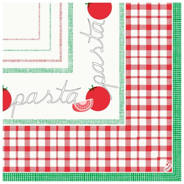 Duni Zelltuch Serviette Klassik 4-lagig, 40 x 40 cm, 1/4 Falz, Alberto 1 Karton = 6 x 50 Stück