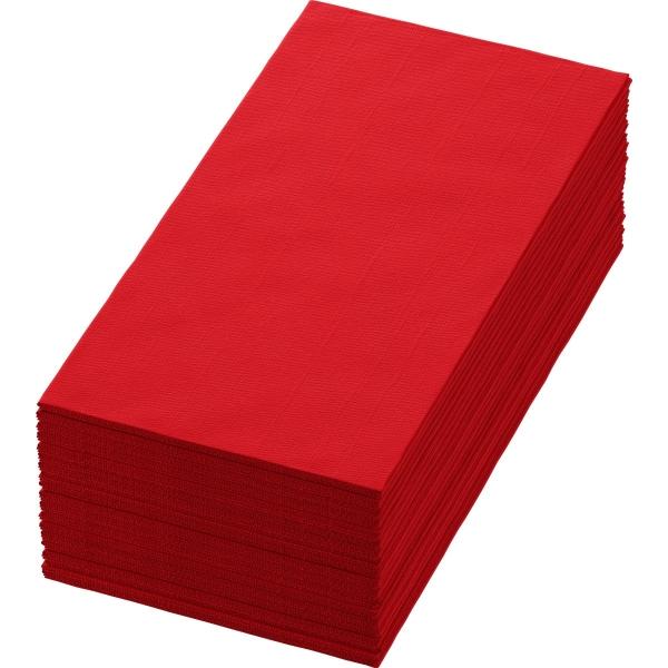 Duni Zelltuch Servietten 3-lagig, 40 x 40 cm, 1/8 Bruchfalz, rot 1 Karton = 5 x 250 Stück