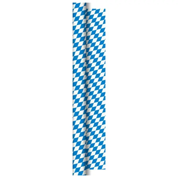 Duni Papier-Tischdeckenrolle 50 m x 1,0 m, Bayrische Raute 1 Karton = 4 Rollen