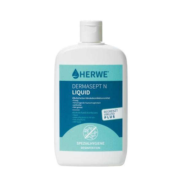 HERWE Dermasept N Liquid alkoholisches Händedesinfektionsmittel 1 Karton = 20 x 150 ml