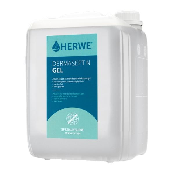 HERWE Dermasept N Gel alkoholisches Händedesinfektionsmittel 5 l Kanister