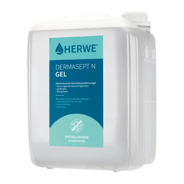 HERWE Dermasept N Gel alkoholisches Händedesinfektionsmittel 5 l Kanister