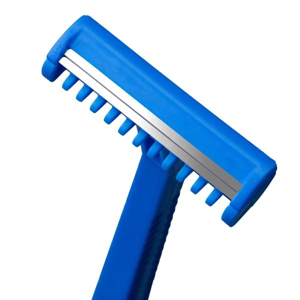 TOP-COMFORT Einwegrasierer 2-schneidig, blau 1 Box = 100 Stück