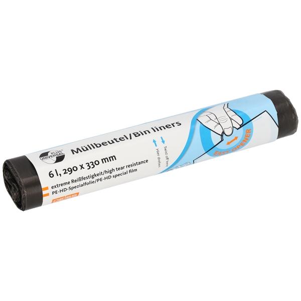 Bild 0 DEISS UNIVERSAL PLUS Müllbeutel, 6 l, 6 my, grau