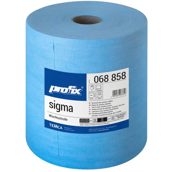profix® sigma Wischtuchrolle 1-lagig, 36 x 34 cm, blau, perforiert 1 Rolle = 400 Blatt