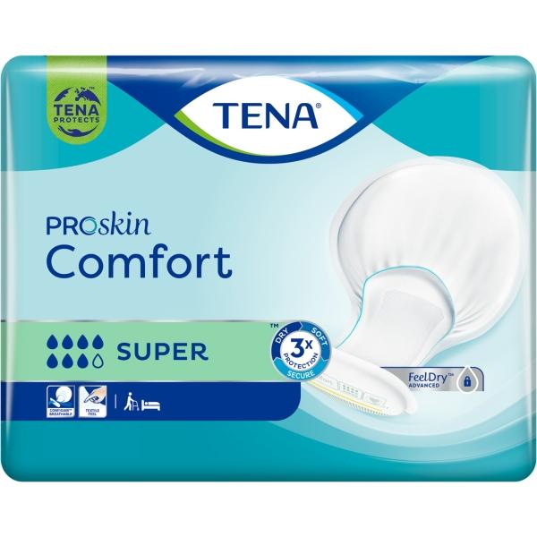 TENA ProSkin Comfort Super Atmungsaktive Vorlagen für Fixierhosen 1 Beutel = 36 Stück