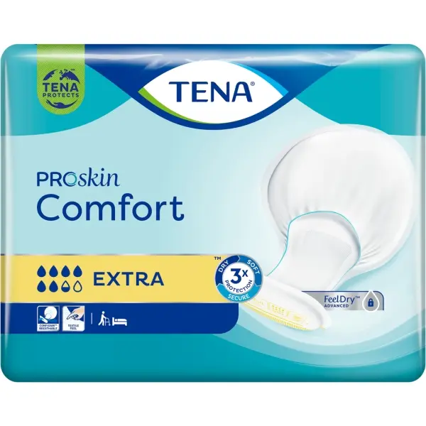 TENA ProSkin Comfort Extra Atmungsaktive Vorlagen für Fixierhosen 1 Beutel = 40 Stück