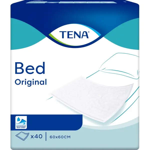 TENA Bed Original 60 x 60 cm Schutzunterlagen bei Inkontinenz 1 Beutel = 40 Stück