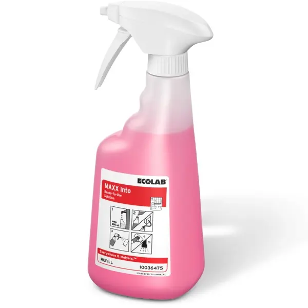 ECOLAB MAXX Into Sprayflasche 650 ml Leerflasche für Sanitärreiniger 