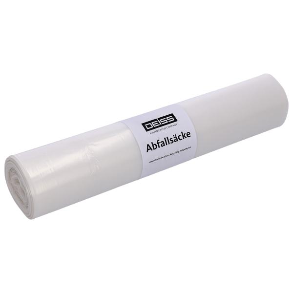 Bild 0 DEISS Abfallsäcke, 120 l, Typ 60, transparent, 29015