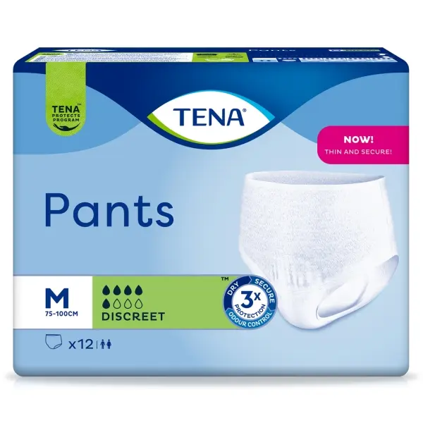 TENA Pants Discreet Gr. M Windelhose für mittlere Blasenschwäche 1 Beutel = 12 Stück