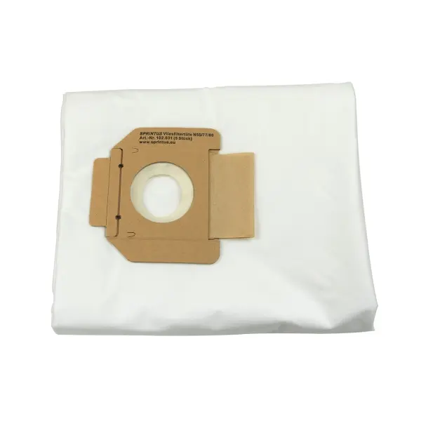 Sprintus Vliesfiltertüte Filterbeutel passend für N 55/2 E, N 77/3 E, N 80/2 K, 1 Pack = 5 Stück