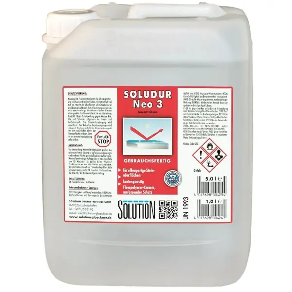 SOLUTION Soludur Neo 3 Steinimprägnierung auf Lösemittelbasis 5 l Kanister