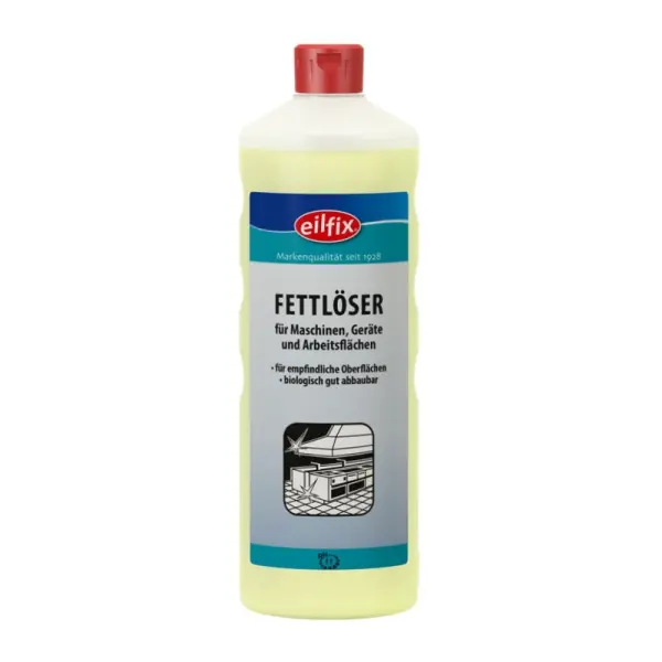 Eilfix Fettlöser für Aluminium, lackierte Oberflächen und Holz geeignet 1 Karton= 12 x 1 l Flasche