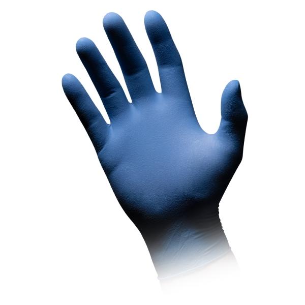 MED-COMFORT Blue Latexhandschuhe Premium puderfrei, blau, Gr. L 1 Box = 100 Stück