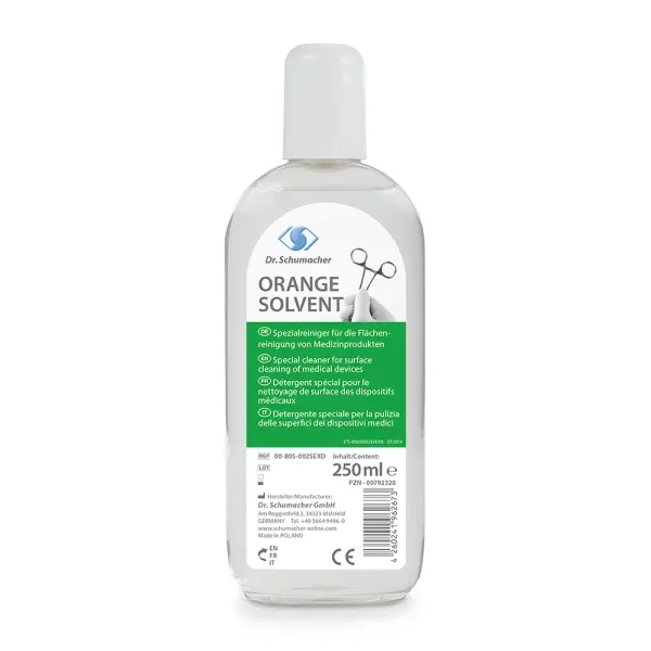 Dr. Schumacher ORANGE SOLVENT zur Entfernung von hartnäckigen Rückständen 250 ml Flasche