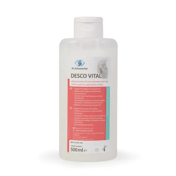 Dr. Schumacher DESCO VITAL vitalisierendes Gel zum Einreiben der Haut 500 ml Flasche