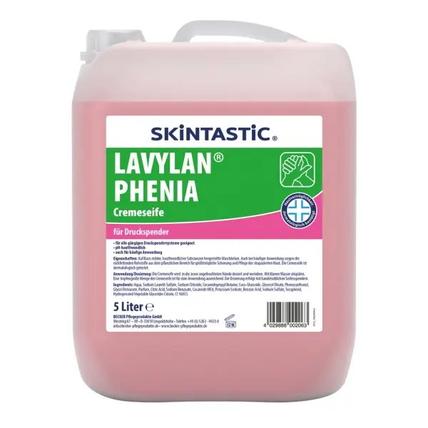 SKINTASTIC® LAVYLAN® PHENIA Cremeseife für Druckspender 5 l Kanister