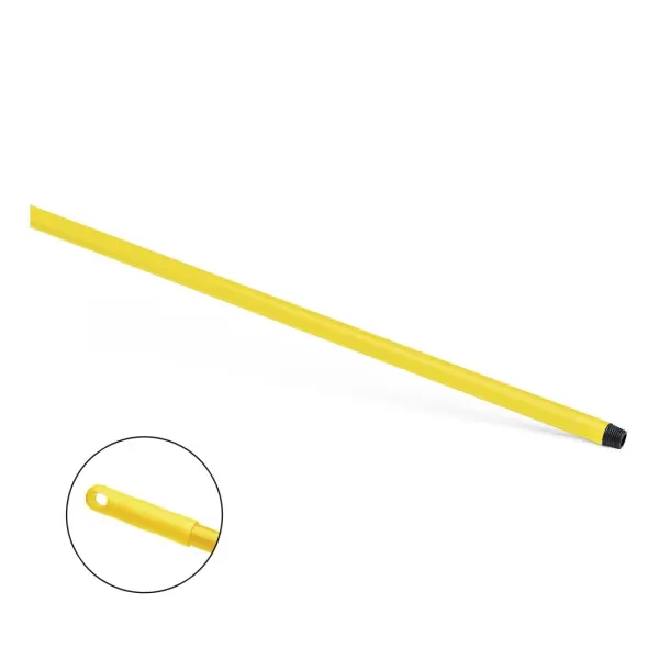 HACCP Glasfaser-Stiel 150 cm Gewinde gelb