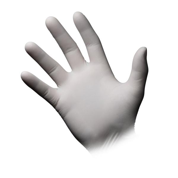 Basic-Plus Latex Einmalhandschuhe puderfrei, unsteril, weiß, Gr. XL 1 Box = 100 Stück