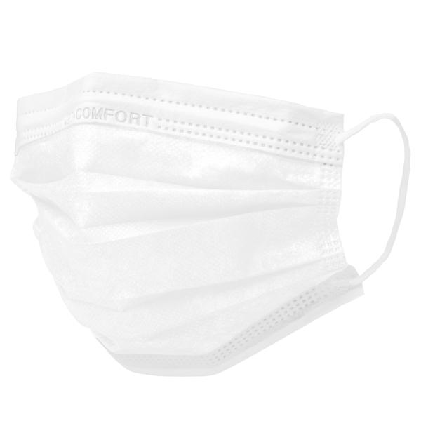 MED-COMFORT Mundschutzmasken 3-lagig, TYP IIR, weiß 1 Box = 50 Stück