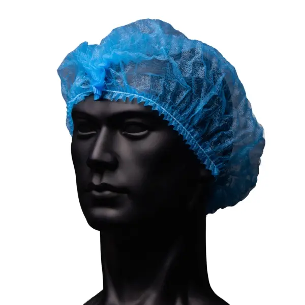 MED-COMFORT Einweg-Klipphauben Haarnetze blau, Gr. M 1 Box = 100 Stück