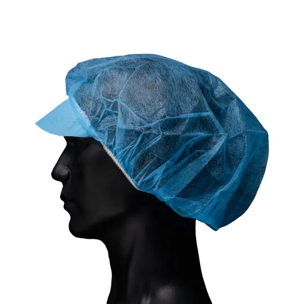 MED-COMFORT Baretthaube mit Schirm blau Ø 50 cm 1 Pack = 100 Stück