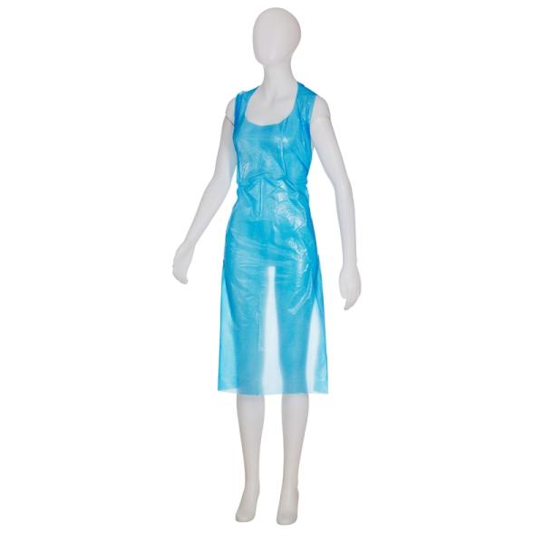 MED-COMFORT PE-Einwegschürze light 75 x 125 cm, blau glatt 1 Pack = 50 Stück