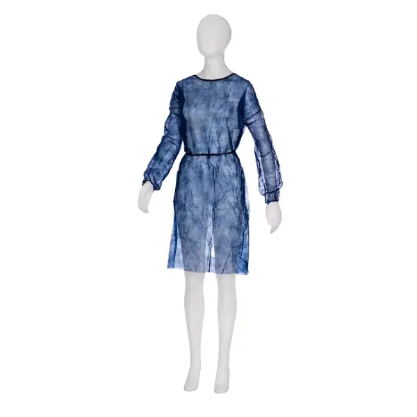 MED-COMFORT Einweg-Besucherkittel aus Vlies 110 x 140 cm, dunkelblau Gr. M/L