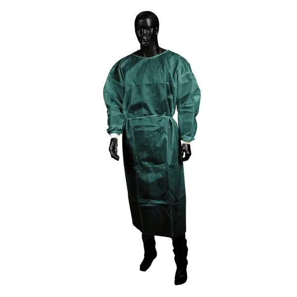 MED-COMFORT Einweg-Besucherkittel aus Vlies dunkelgrün Gr. L/XL