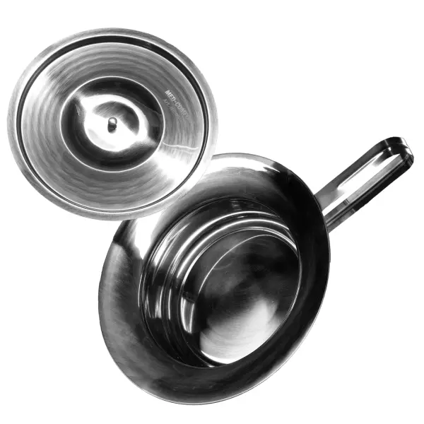 AMPri Steckbecken mit Deckel aus Edelstahl 