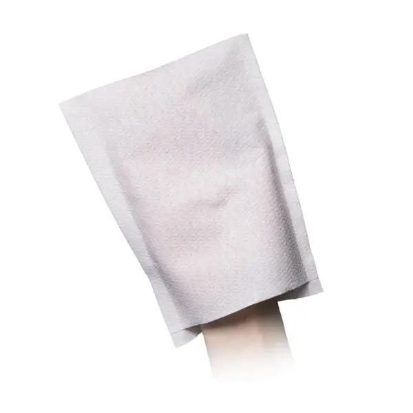 MED-COMFORT feuchter Einweg-Waschhandschuh Molton-Vlies, 15 x 23 cm, weiß 1 Karton = 240 Stück