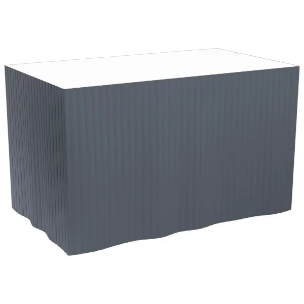 Duni Dunicel Table Skirting 4 m x 72 cm, schwarz 1 Karton = 5 Stück