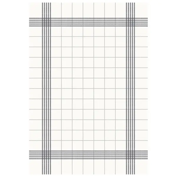 Duni Towel Napkin flat-pack 38 x 54 cm, weiß / grau 1 Karton = 4 x 50 Stück