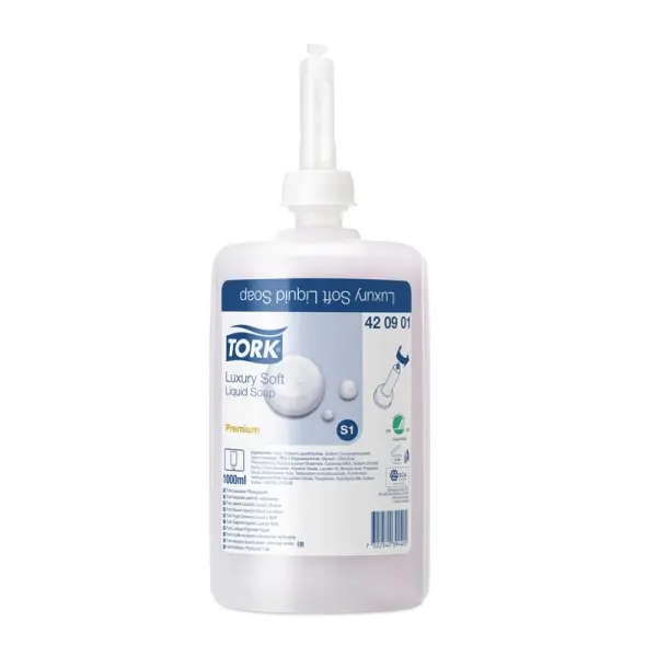 TORK Premium luxuriöse Flüssigseife mit exklusivem Duft 1 Karton = 6 x 1 l Patrone