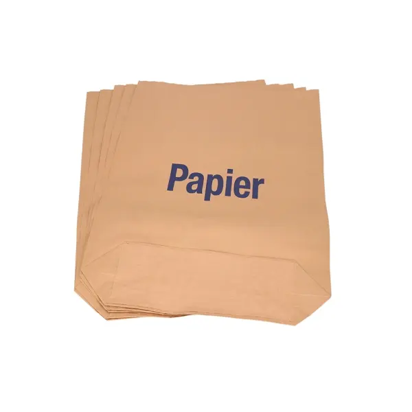 DEISS Papiersäcke, 120 l, 70 g/m2, Druck: Papier 70 x 95 + 20 cm, Kraftsackpapier nassfest 1 Bund = 25 Stück