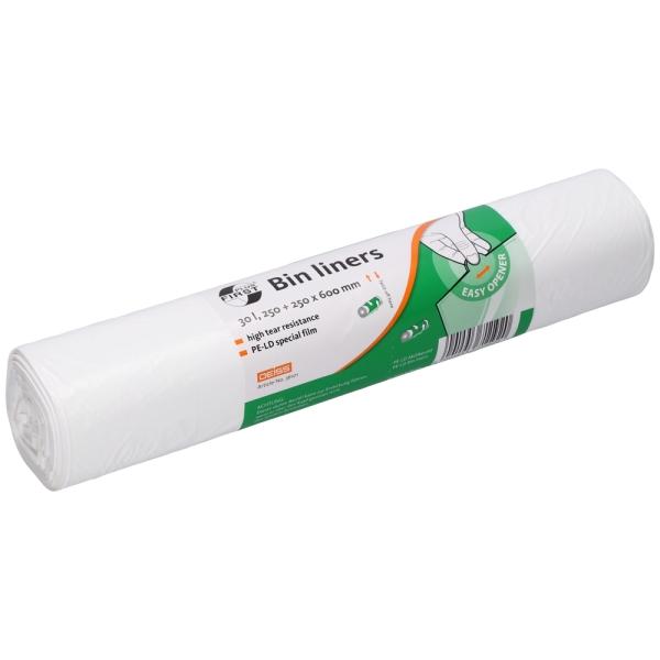 Sacchi Per Rifiuti Deiss First Plus LDPE 60L - Rotolo Da 50 Pezzi, Trasparenti, Per Casa E Ufficio - Foto 9