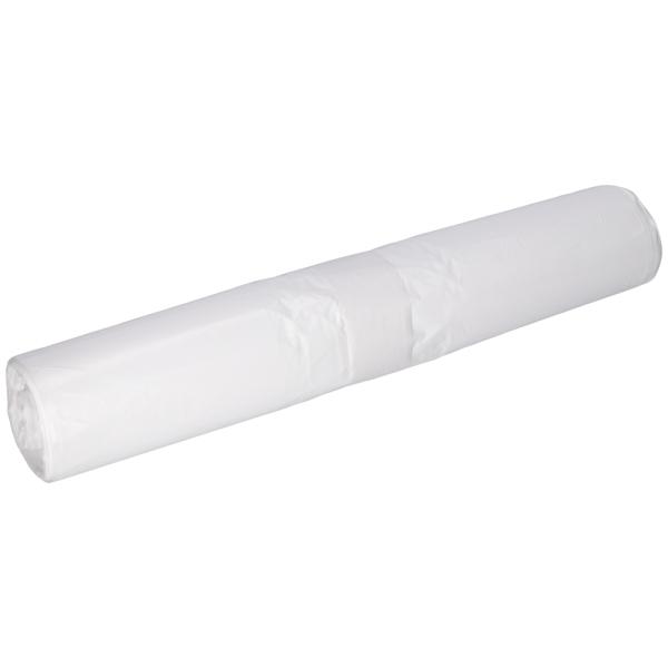 DEISS Müllbeutel, 80 l, 15 my, weiß 365 + 245 x 850 x 0,015 mm, LDPE 1 Rolle = 50 Stück