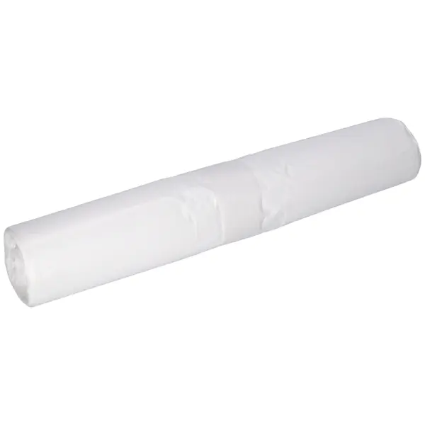 DEISS Müllbeutel, 80 l, 15 my, weiß 365 + 245 x 850 x 0,015 mm, LDPE 1 Rolle = 50 Stück
