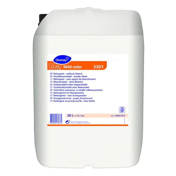 Diversey Clax Mild color 33D1 Waschmittel für farbige Wäsche 20 l Kanister
