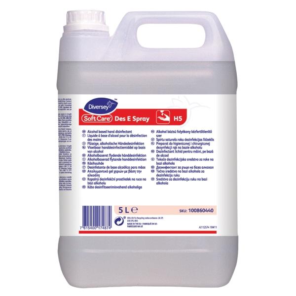 Diversey Soft Care Des E Spray H5 alkoholbasiertes Händedesinfektionsmittel 5 l Kanister